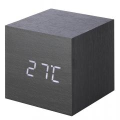 Ceas cu alarma - Cube Black Click Clock | Gingko