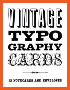 Carte postala - Vintage Typography - Mai multe modele