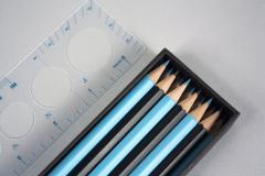 Set 12 creioane si rigla sablon - Grids and Guides Princeton Architectural Press