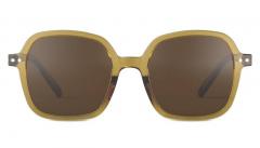 Ochelari de soare supradimensionati Office Golden Green