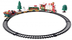 Trenulet de Craciun cu lumini si sunete