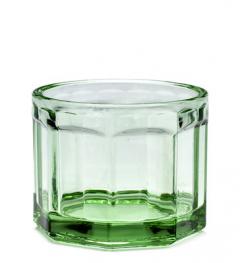 Pahar transparent - Verde, 160 ml