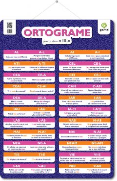 Poster - Ortograme. Clasa a III-a