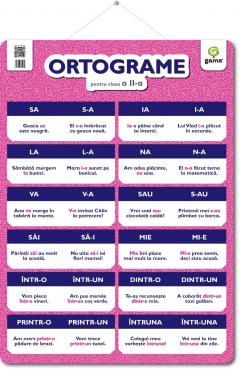 Poster - Ortograme. Clasa a II-a