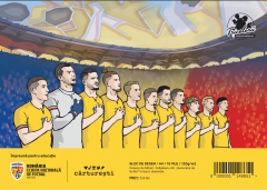 Bloc desen A4 (15 file) - Echipa Nationala de Fotbal a Romaniei (La imn)