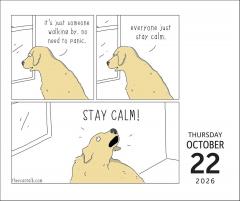 Calendar de birou - Ianuarie 2026 - Decembrie 2026 - They Can Talk Comics (Day-to-Day)