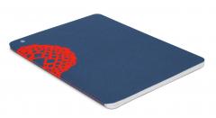 Carnet - Plumb Red on Blue Wraparound