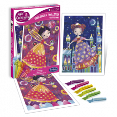 Tablou cu sclipici - Printesa