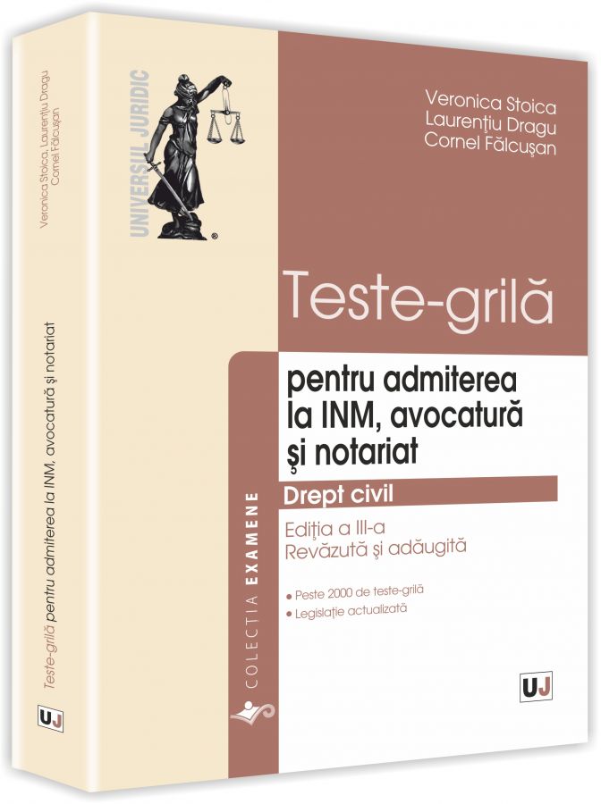 Correlate emergency Experiment Teste-grila pentru admiterea la INM, avocatura si notariat - Veronica Stoica
