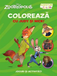 Zootropolis. Coloreaza cu Judy si Nick