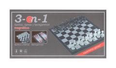 Sah, Dame si Table - Joc magnetic 3 in 1