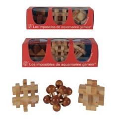 Set 3 puzzle din lemn - Aquamarine Aquamarine