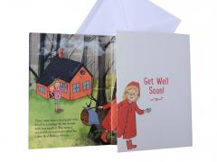 Felicitare cu poveste - Get well soon - Little Red Riding Hood