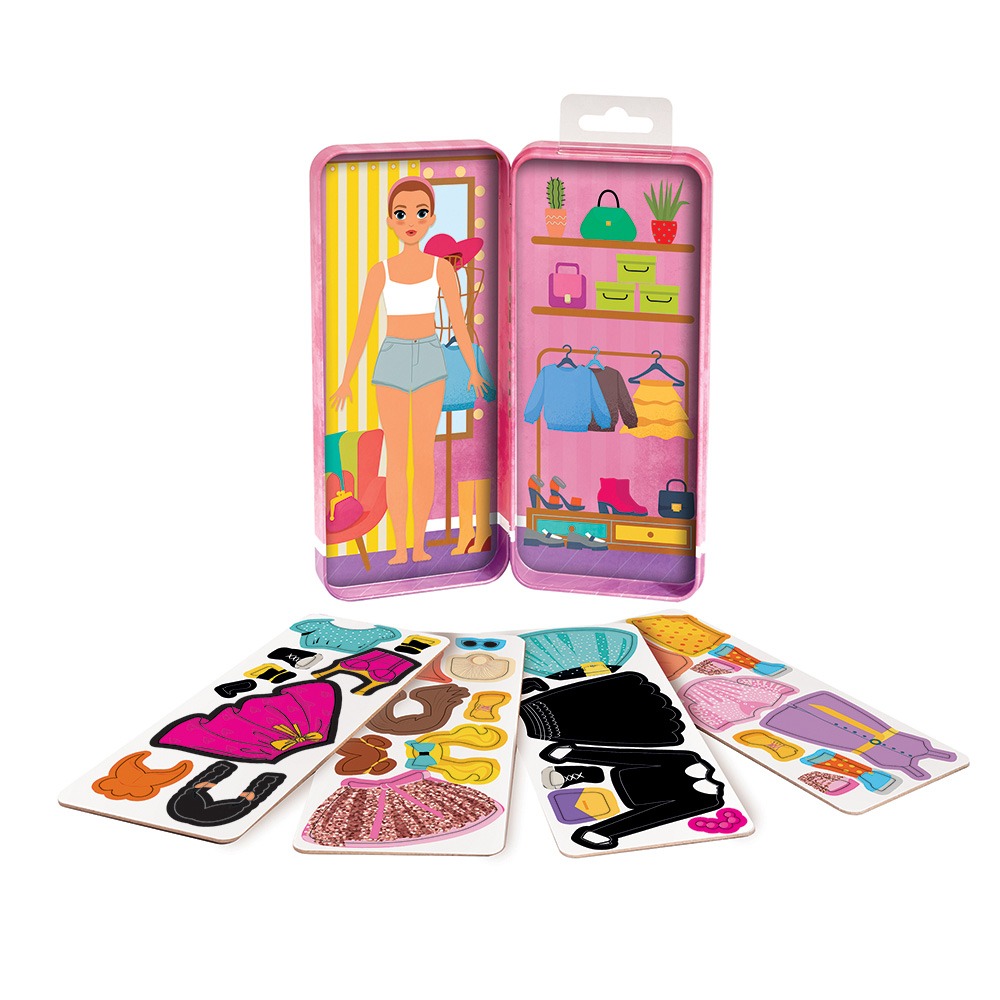 Puzzle magnetic in cutie metalica (mai multe modele, pret pe