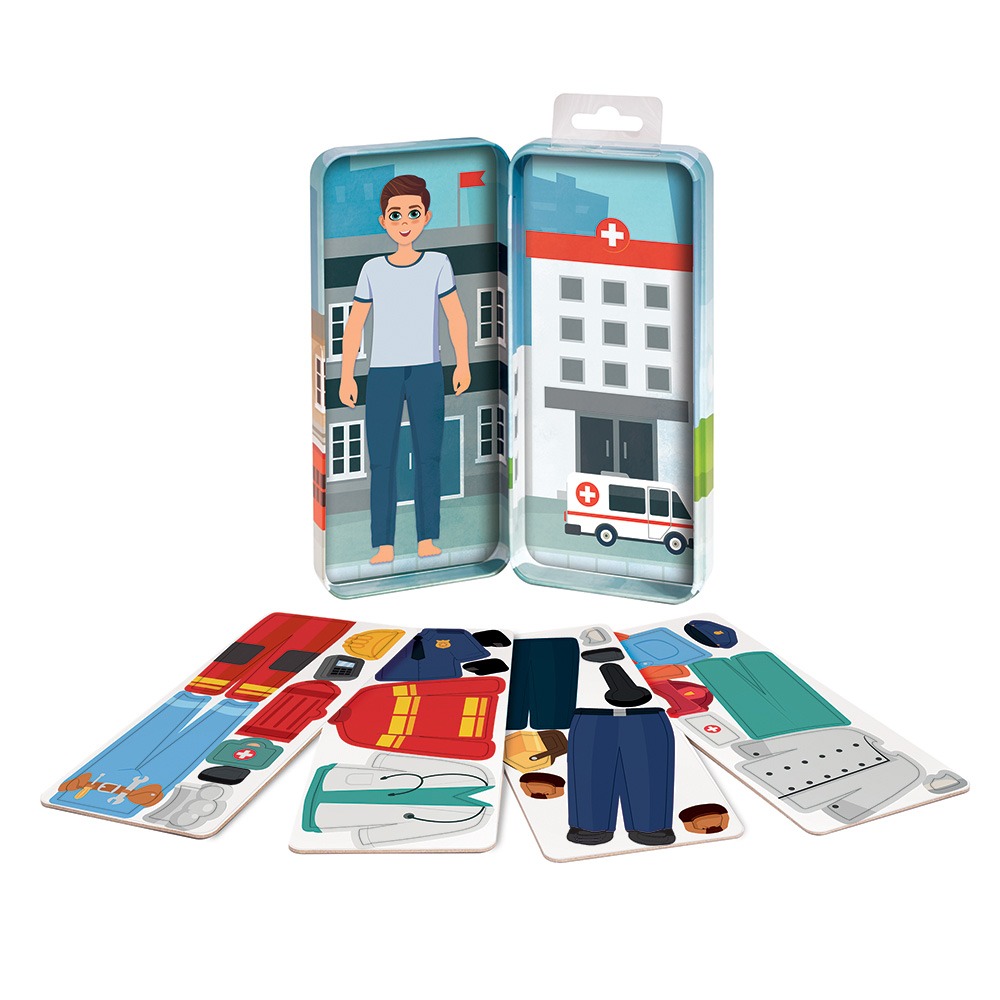 Puzzle magnetic in cutie metalica (mai multe modele, pret pe