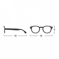 Ochelari de citit +2.50 - #C Reading Navy Blue Izipizi