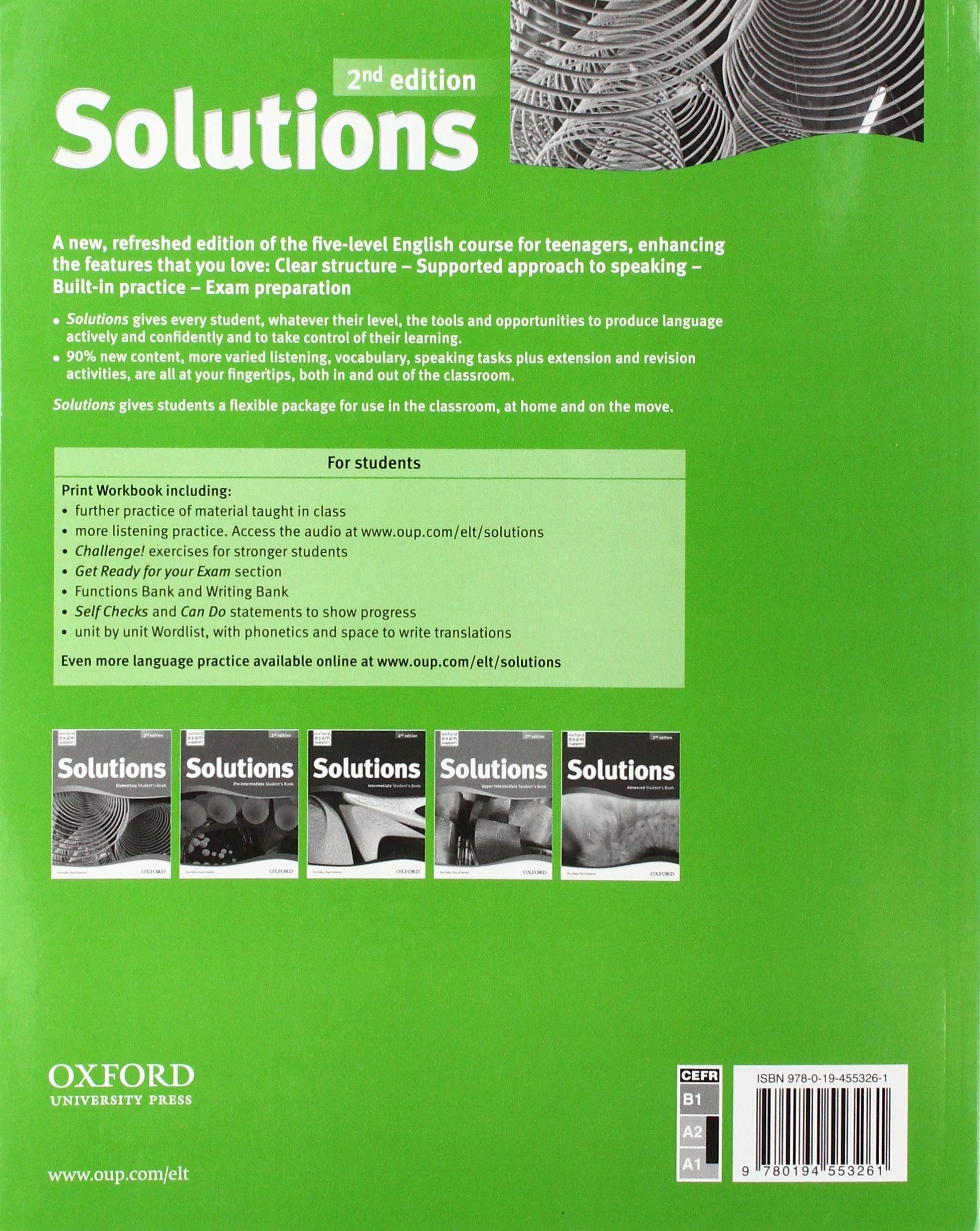 Solutions: Elementary Workbook - Tim Falla, Paul A. Davies