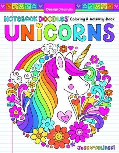Coperta cărții Notebook Doodles Unicorns