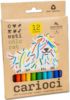 Set 12 carioci CarturESTI colorat