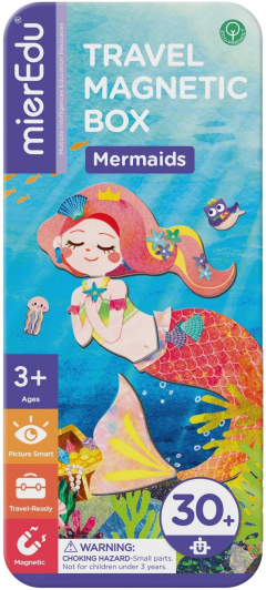 Puzzle magnetic in cutie metalica - Sirene, 30 piese
