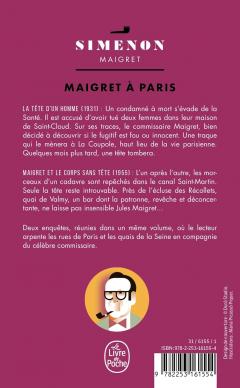 Maigret a Paris: La Tete d'un homme / Maigret et le corps sans tete