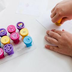 Set 12 stampile cu tus propriu - Unicorni