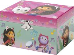 Cutie muzicala pentru bijuterii -  Figurina Gabby Dollhouse si oglinda