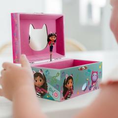 Cutie muzicala pentru bijuterii -  Figurina Gabby Dollhouse si oglinda