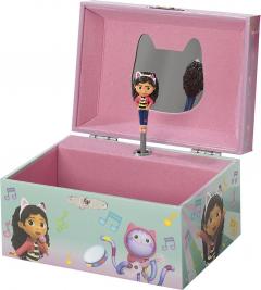 Cutie muzicala pentru bijuterii -  Figurina Gabby Dollhouse si oglinda