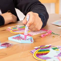 Set creativ DIY cu diamante - Unicorni cu slipici