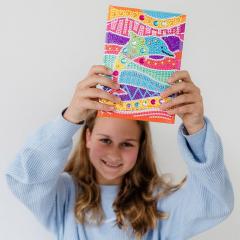 Set creativ DIY - Jurnalul meu cu delfin si diamante