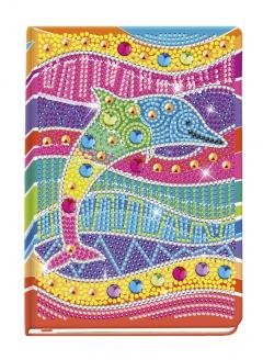 Set creativ DIY - Jurnalul meu cu delfin si diamante