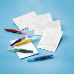 Set creativ - Desenat cu sabloane si carioci spray