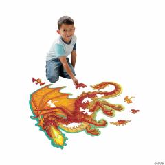 Puzzle de podea - Dragon, 55 piese