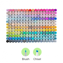 Set 216 markere - Ohuhu Honolulu - Brush & Chisel