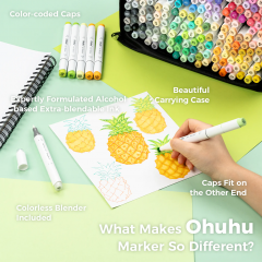 Set 216 markere - Ohuhu Honolulu - Brush & Chisel