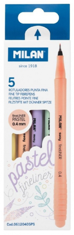 Set 5 finelinere Milan Sway Pastel (0.4mm)
