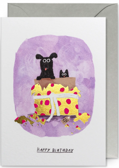 Felicitare - Dog & Cat - Happy