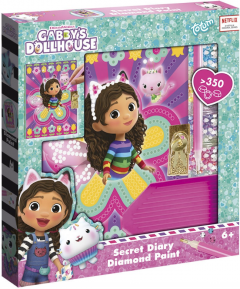 Set creativ - Gabby's Dollhouse - Jurnalul meu cu diamante