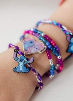 Set creativ - Lilo si Stitch - Bratari cu pandantive