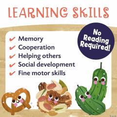 Joc educativ - Petrecerea cu gustari