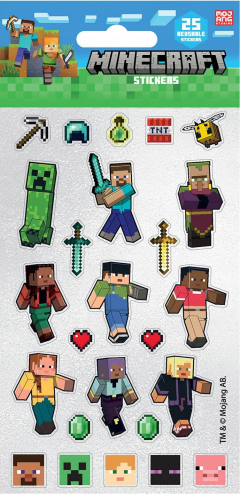 Set 25 stickers - Minecraft - Characters