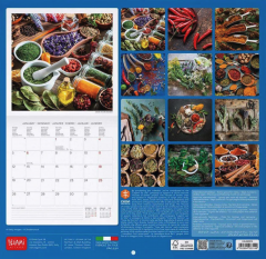 Calendar de perete - Ianuarie 2026 - Decembrie 2026 - Herbs & Spices