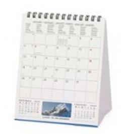Calendar de birou - Ianuarie 2026 - Decembrie 2026 - Mountains