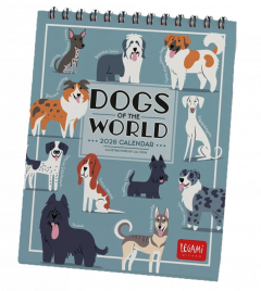Calendar de birou - Ianuarie 2026 - Decembrie 2026 - Dogs of the World