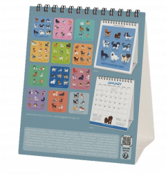 Calendar de birou - Ianuarie 2026 - Decembrie 2026 - Dogs of the World