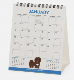 Calendar de birou - Ianuarie 2026 - Decembrie 2026 - Dogs of the World