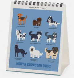 Calendar de birou - Ianuarie 2026 - Decembrie 2026 - Dogs of the World