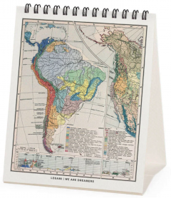 Calendar Ianuarie 2026 - Decembrie 2026 - Vintage Maps