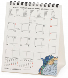 Calendar Ianuarie 2026 - Decembrie 2026 - Vintage Maps